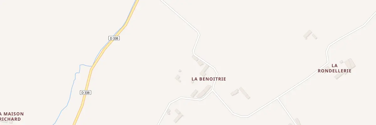 Plan du 1A La Benoitrie - St-Jores à Montsenelle
