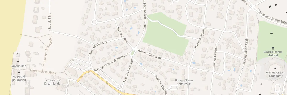 Plan du 16 Rue des Chardons à Vieux-Boucau-les-Bains