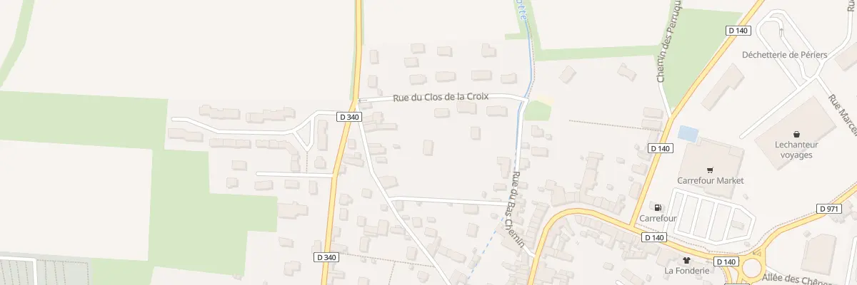 Plan du 14B Rue du Bas Chemin à Périers
