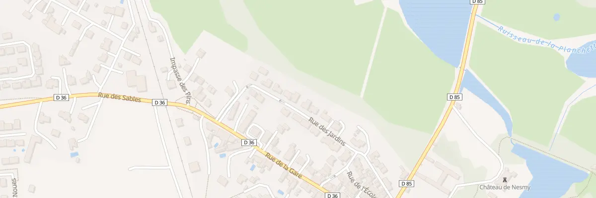 Plan du 26 Rue des jardins à Nesmy