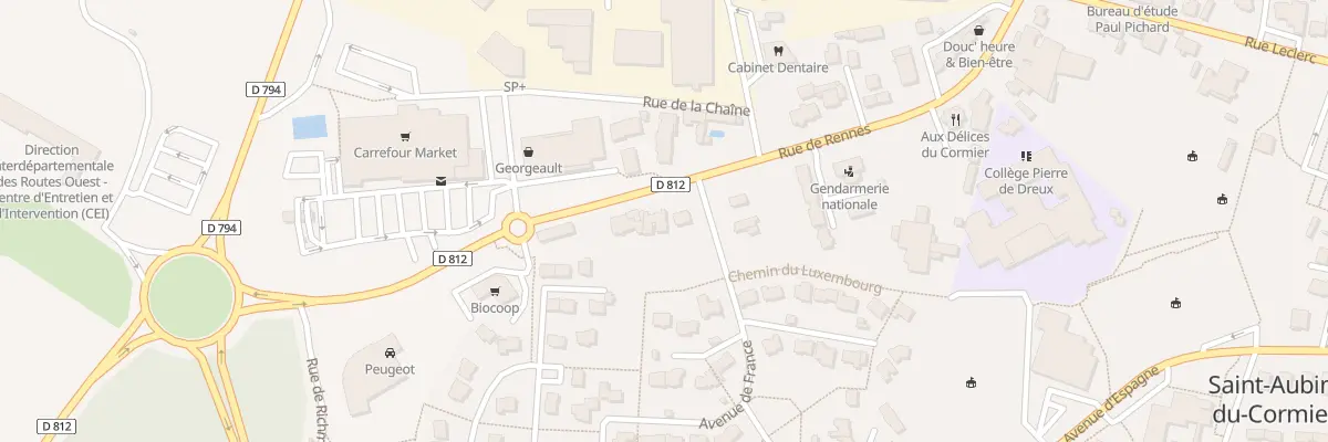 Plan du 17B Rue de Rennes à Saint-Aubin-du-Cormier