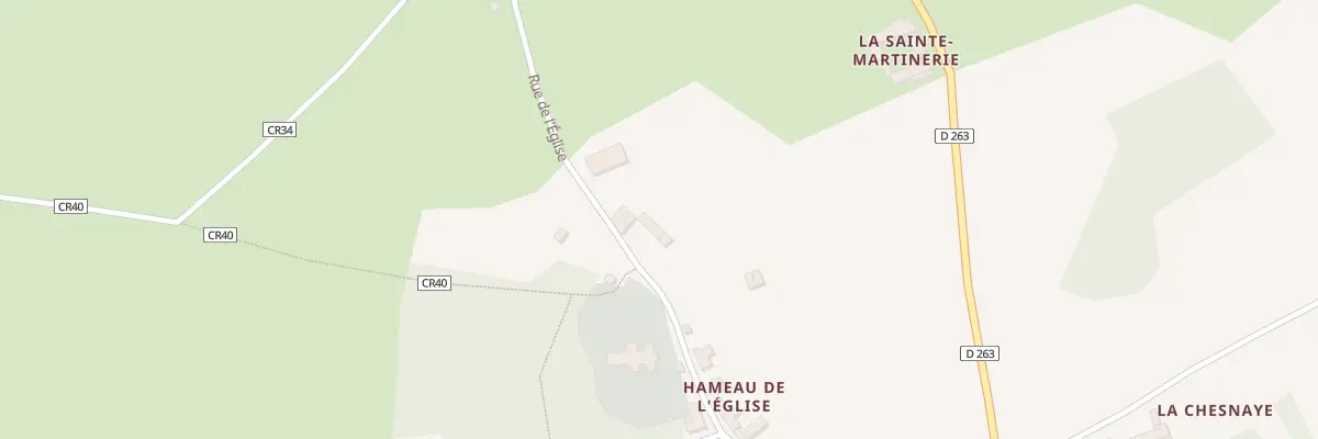 Plan du 14 Rue de l’Église à Montaigu-la-Brisette