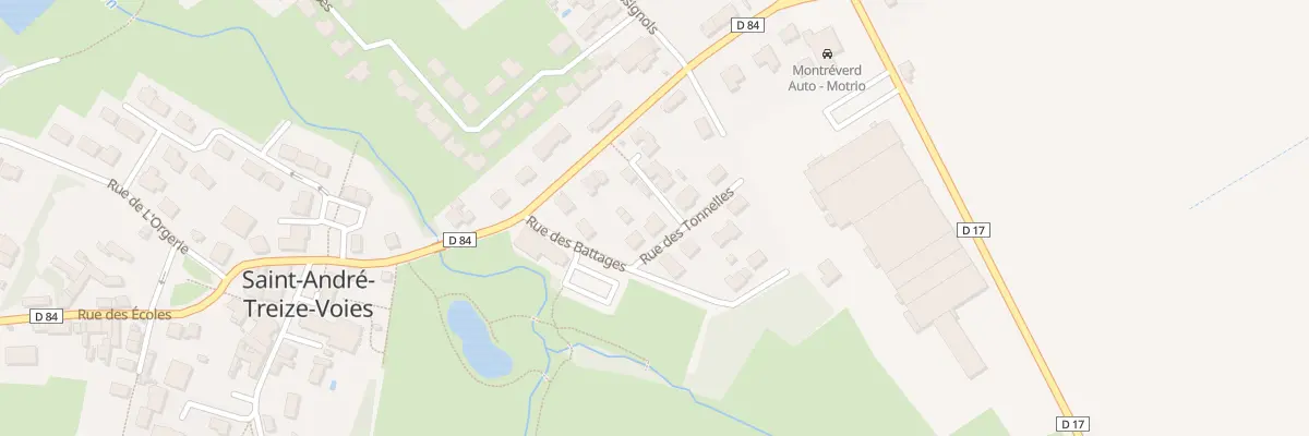 Plan du 3 Rue des tonnelles à Montréverd