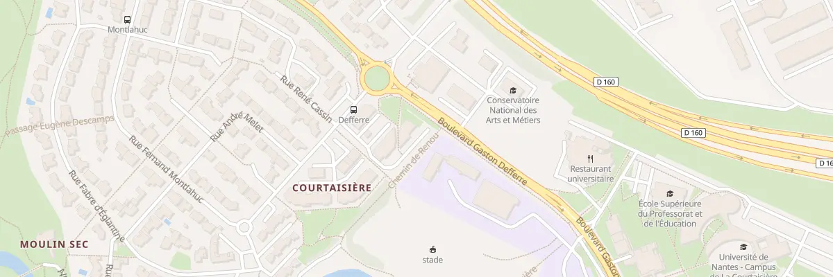 Plan du 9 Rue Maurice Edgar Coindreau à La Roche-sur-Yon