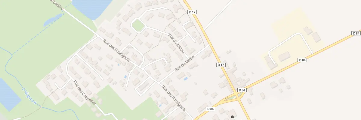 Plan du 1B Rue du millau à Montréverd