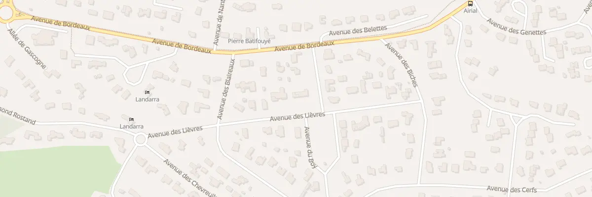 Plan du 82 Av des Renards à Soorts-Hossegor