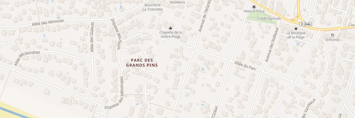 Plan du 30 Av de l’Atlantique à La Tranche-sur-Mer