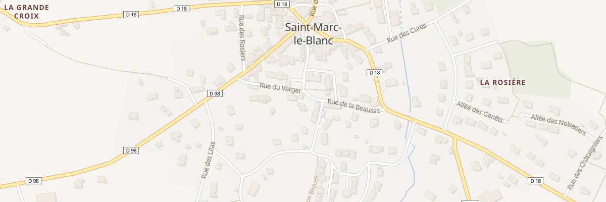 Plan du 10 Rue du Verger à Saint-Marc-le-Blanc