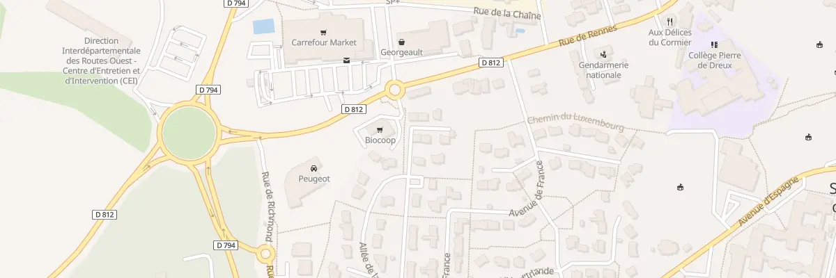Plan du 2 All de Malte à Saint-Aubin-du-Cormier