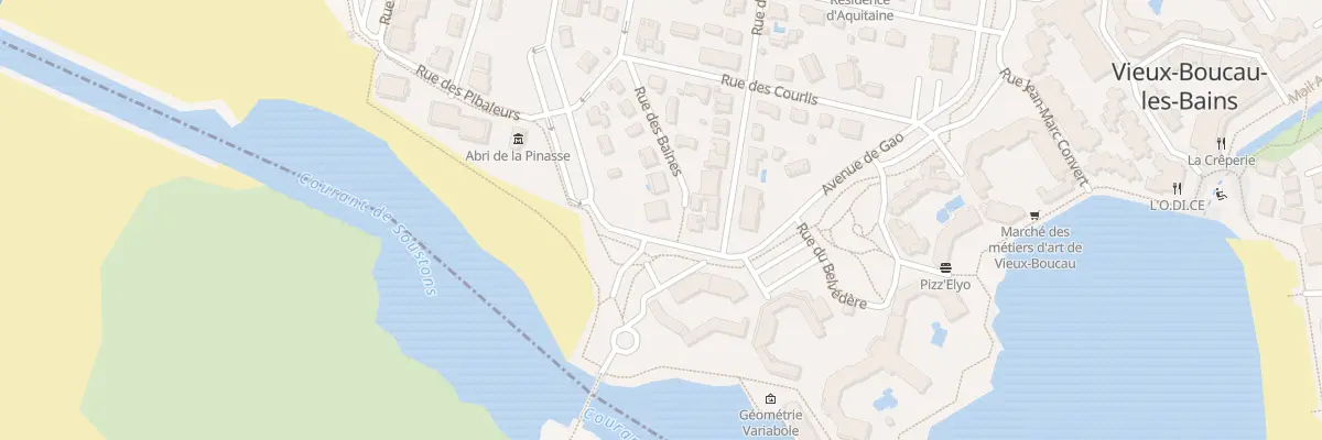 Plan du 12 Rue des Baines à Vieux-Boucau-les-Bains