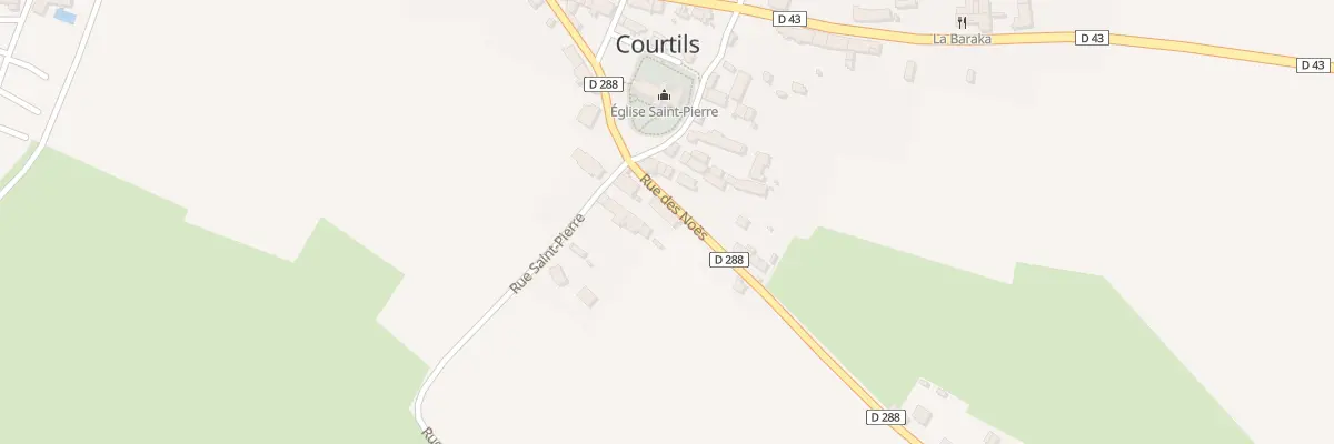 Plan du 25 Rue St Pierre à Courtils