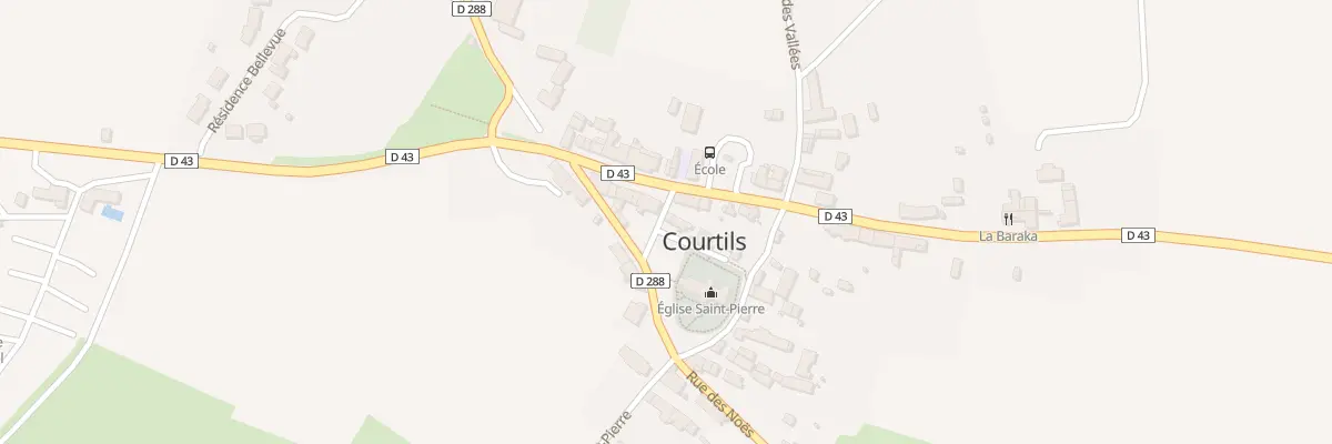 Plan du 1 Rue des Pignons à Courtils