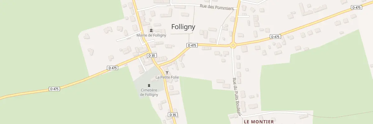 Plan du 8 Rue des Ecoles Folligny à Folligny