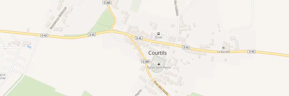 Plan du 23 Rue du Mont St Michel à Courtils