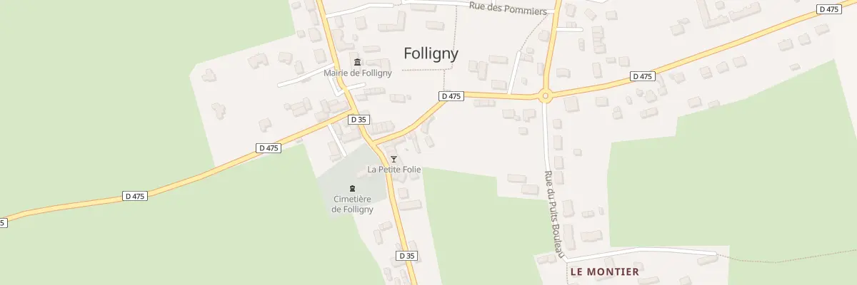 Plan du 6 Rue des Ecoles Folligny à Folligny