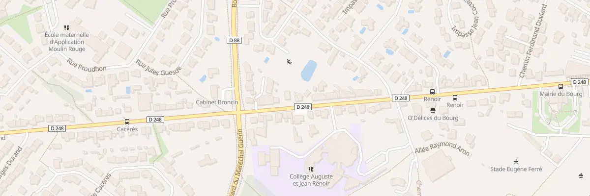 Plan du 21 Rue du général guérin à La Roche-sur-Yon