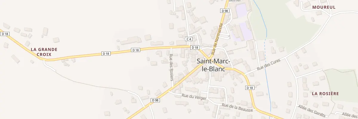 Plan du 1 All de la Rose à Saint-Marc-le-Blanc