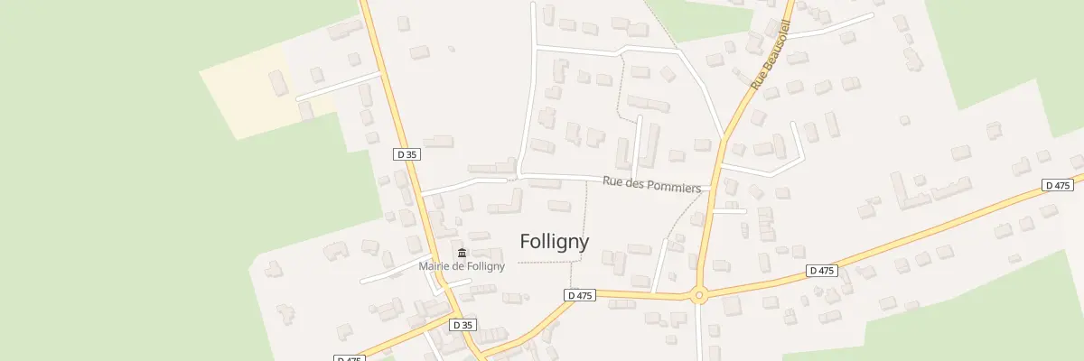 Plan du 11 Rue des Ecoles Folligny à Folligny