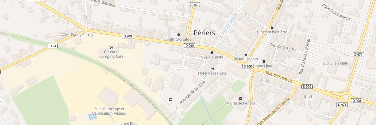 Plan du 5 Rue de la Précourerie à Périers