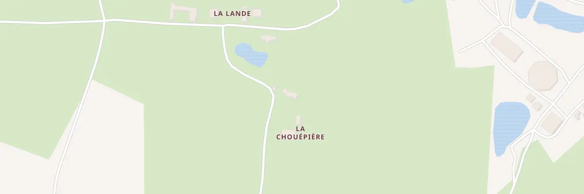 Plan de La Chouepiere à La Boissière-des-Landes