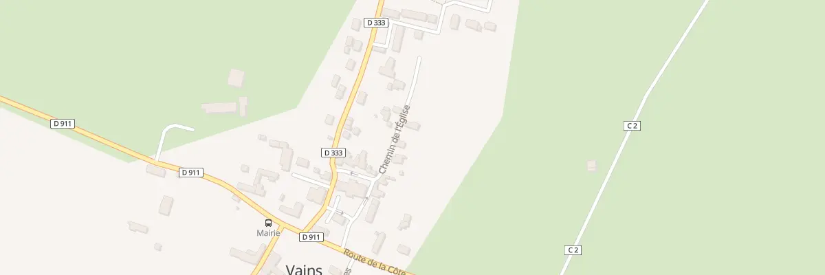 Plan du 4 Chem de l’Église à Vains