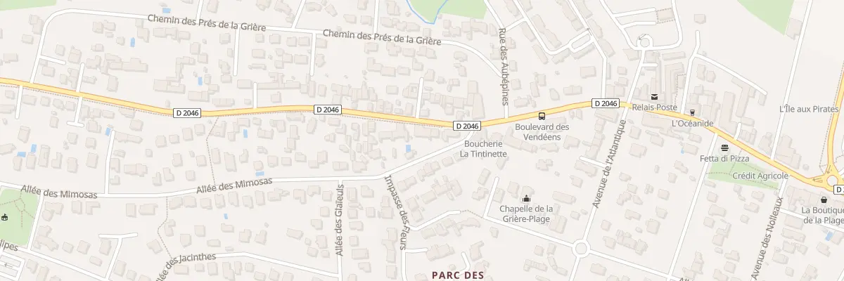 Plan du 54 Bd des Vendéens à La Tranche-sur-Mer