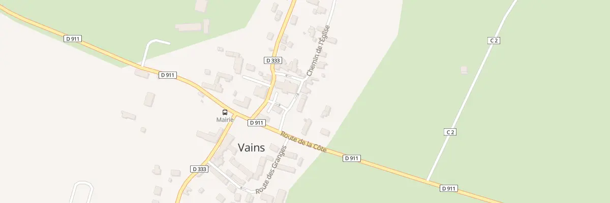 Plan du 2 Pl de l’Église à Vains