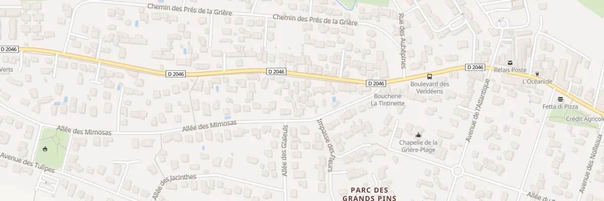Plan du 46 Bd des Vendéens à La Tranche-sur-Mer
