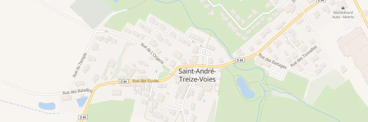 Plan du 3 Rue du petit saint andre à Montréverd