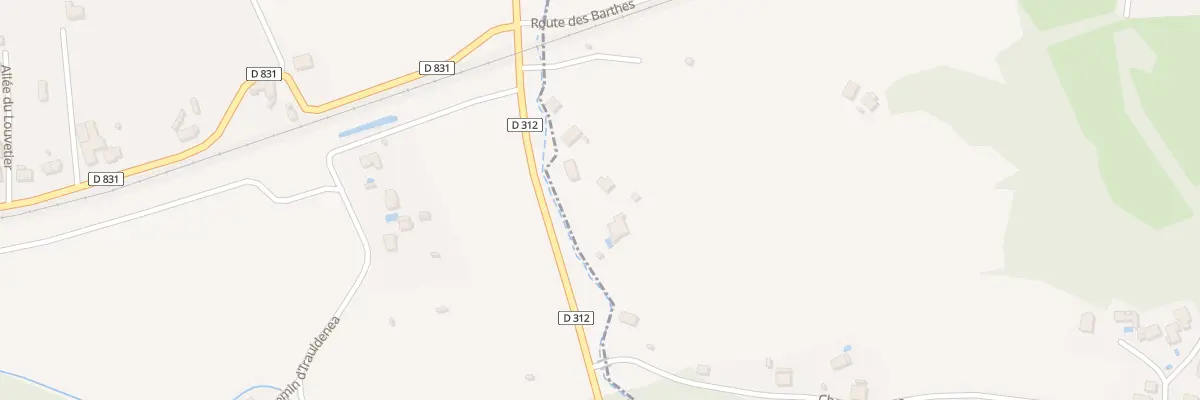 Plan du 171 Rte de Briscous à Lahonce