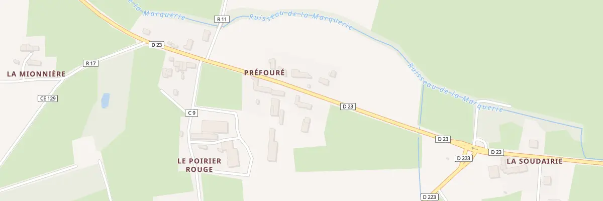 Plan du 35 Préfouré à Ligné