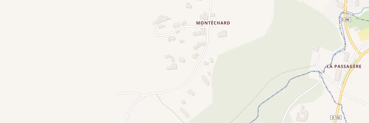 Plan du 5076 Montéchard au Tiercent