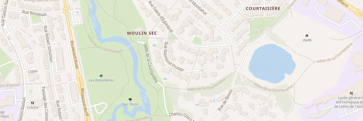 Plan du 25 Rue Raymond Prunier à La Roche-sur-Yon
