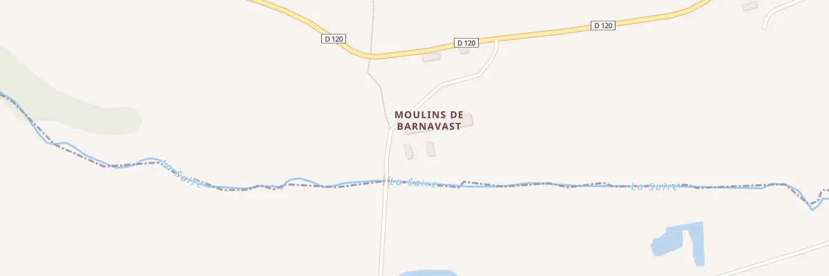 Plan du 1 Rte du Moulin de Barnavast à Brillevast
