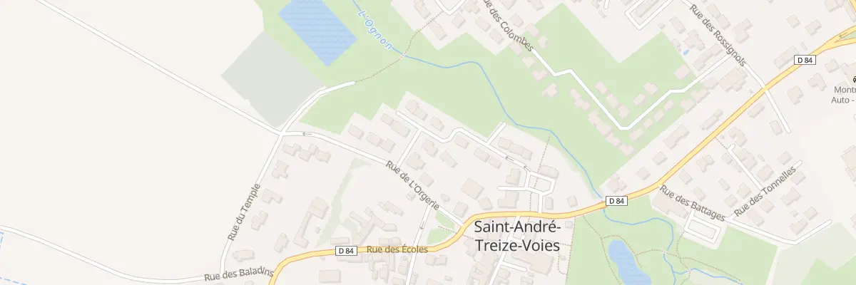 Plan du 10 Rue Du Pré de l’Etang à Montréverd