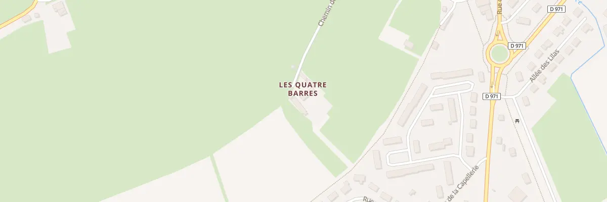 Plan du 1 Che des Quatre Barres à Périers