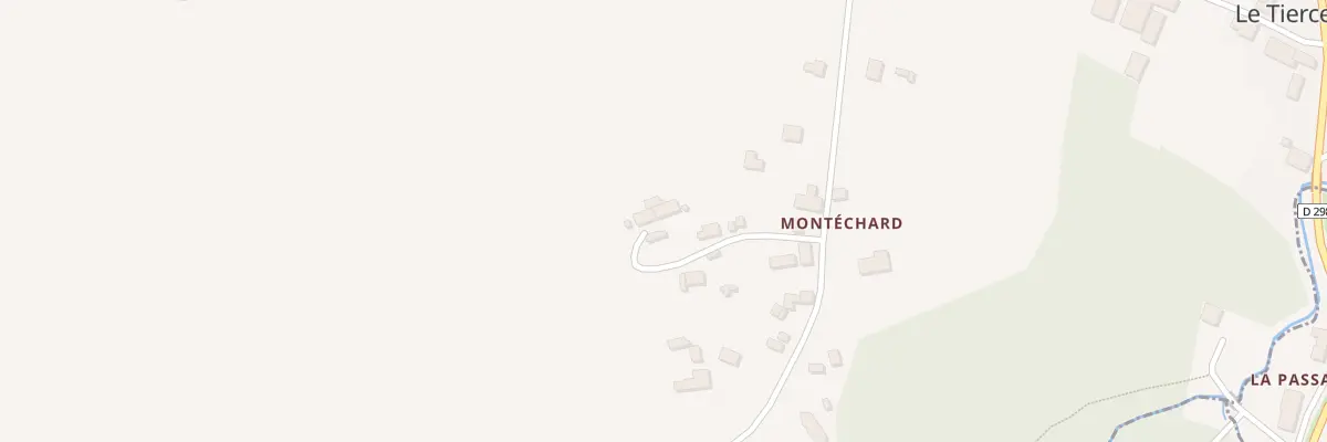Plan du 5095 Montéchard au Tiercent