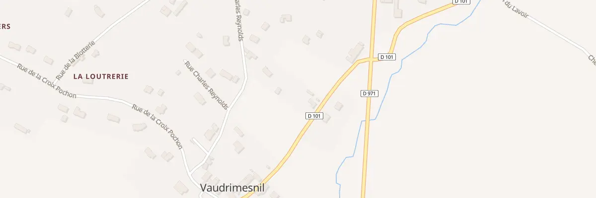 Plan du 5 Rue de l’Eglise - Vaudrimesnil à Saint-Sauveur-Villages