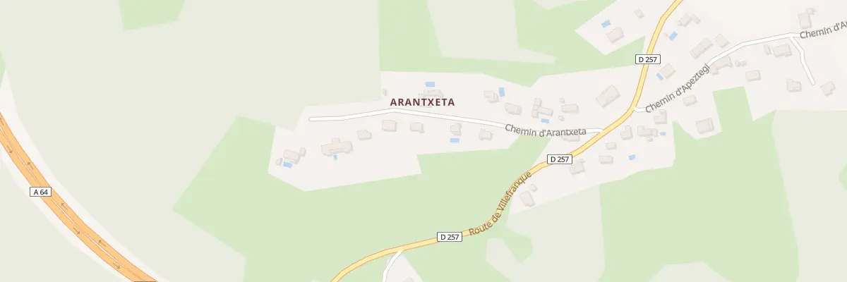 Plan du 225 Che d’Arantxeta à Mouguerre