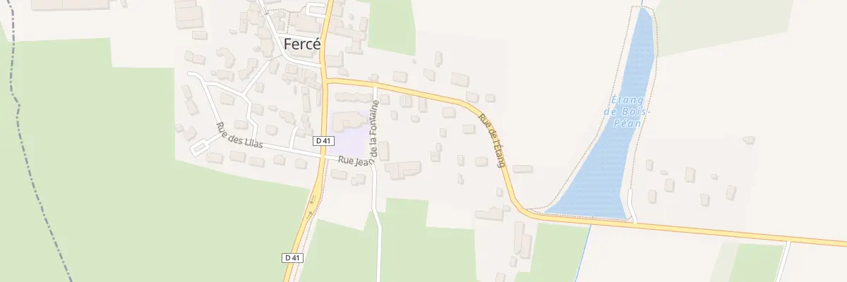 Plan du 10 Rue de l’Etang à Fercé