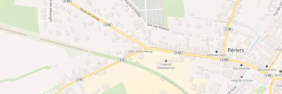Plan du 2 Rte de Lessay à Périers