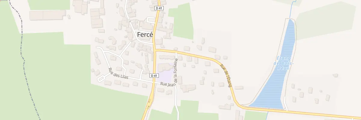 Plan du 4 Rue de l’Etang à Fercé