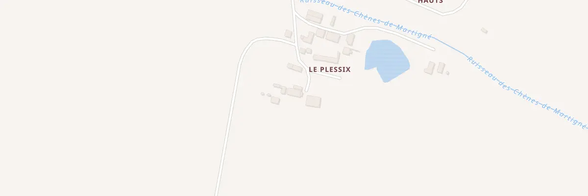Plan du Plessix à Coësmes
