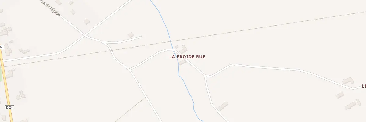 Plan du 5154 La Froide Rue Saint-Jores à Montsenelle