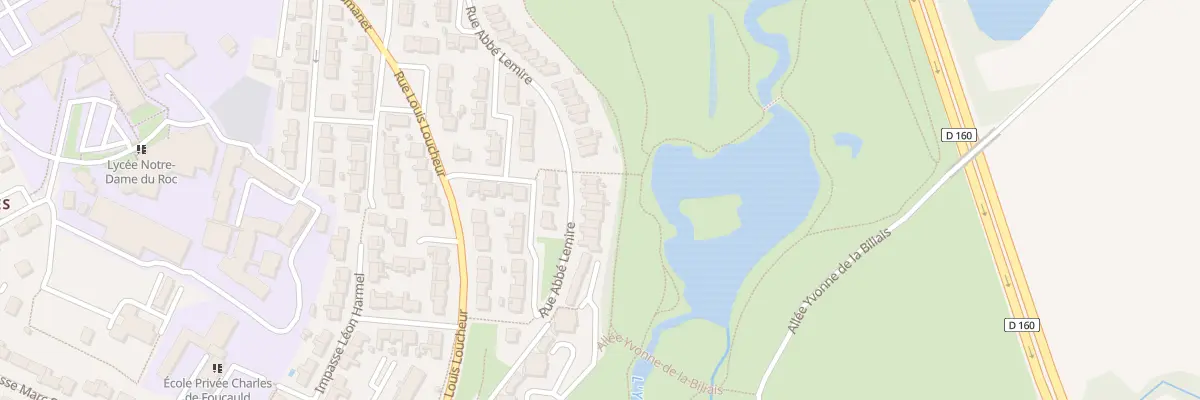 Plan du 26 Rue abbé lemire à La Roche-sur-Yon