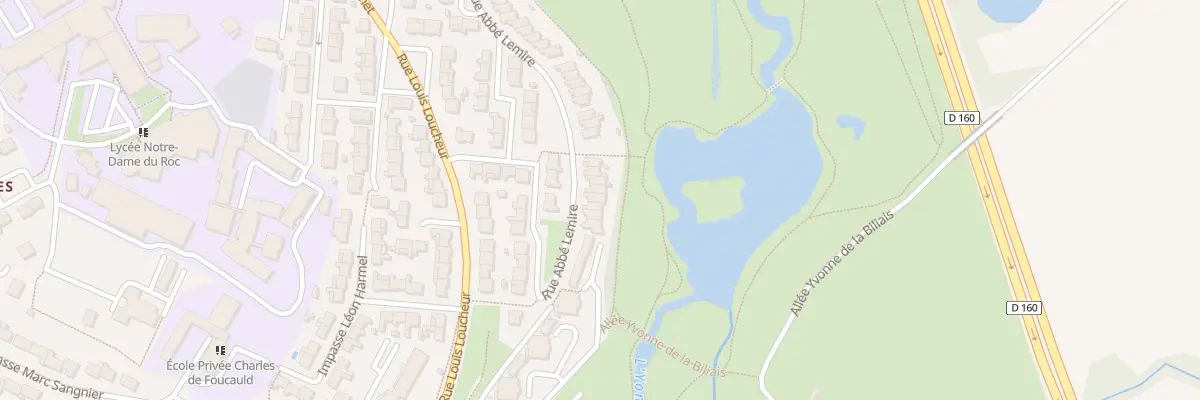 Plan du 22 Rue abbé lemire à La Roche-sur-Yon