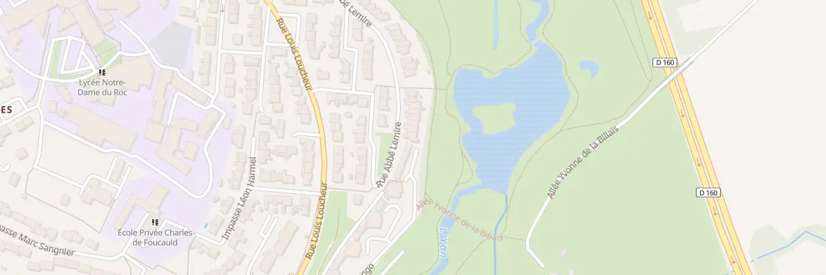 Plan du 16 Rue abbé lemire à La Roche-sur-Yon