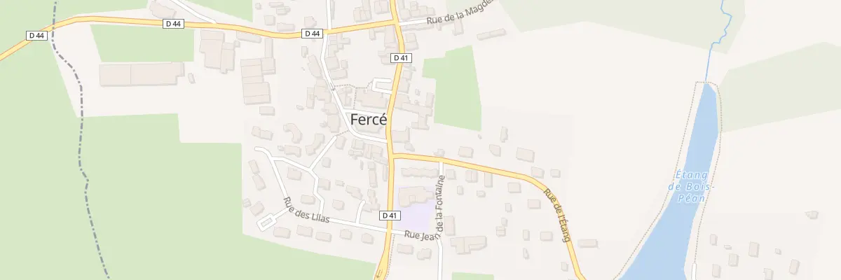 Plan du 2 Rue des Rosiers à Fercé