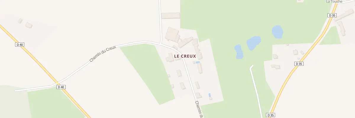 Plan du Creux à Louisfert