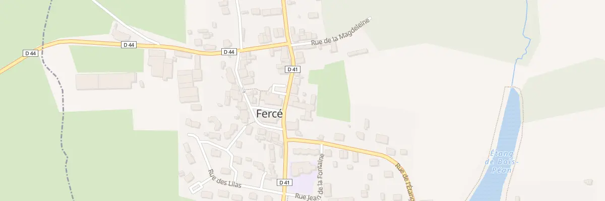 Plan du 8 Rue des Rosiers à Fercé